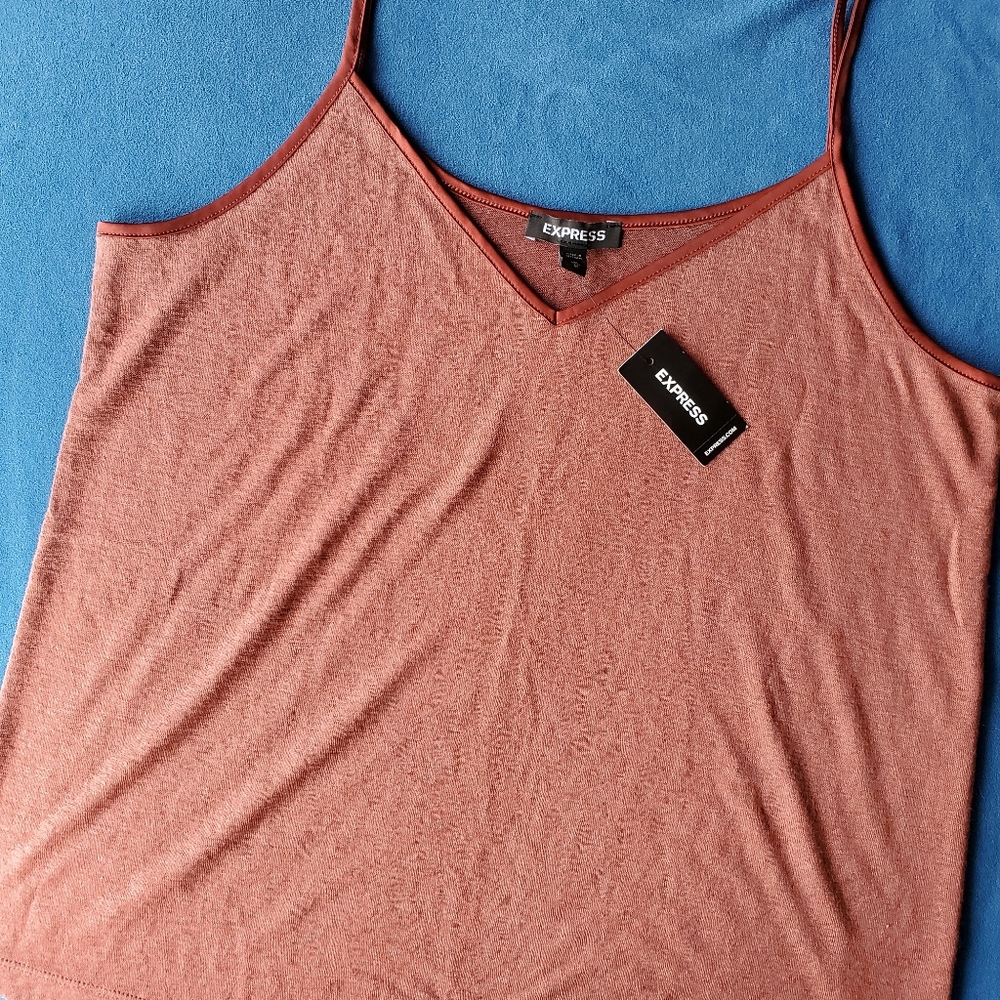 EXPRESS Rust V-Neck Camisole
